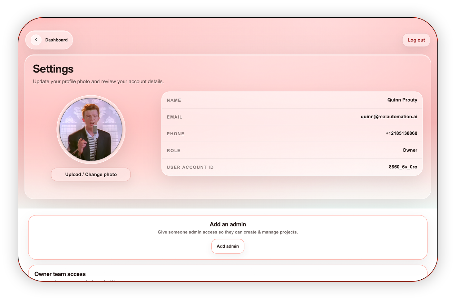 Share your account